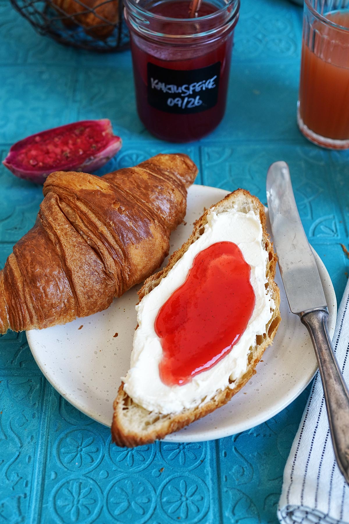 Homemade Prickly Pear Jam | Bake to the roots