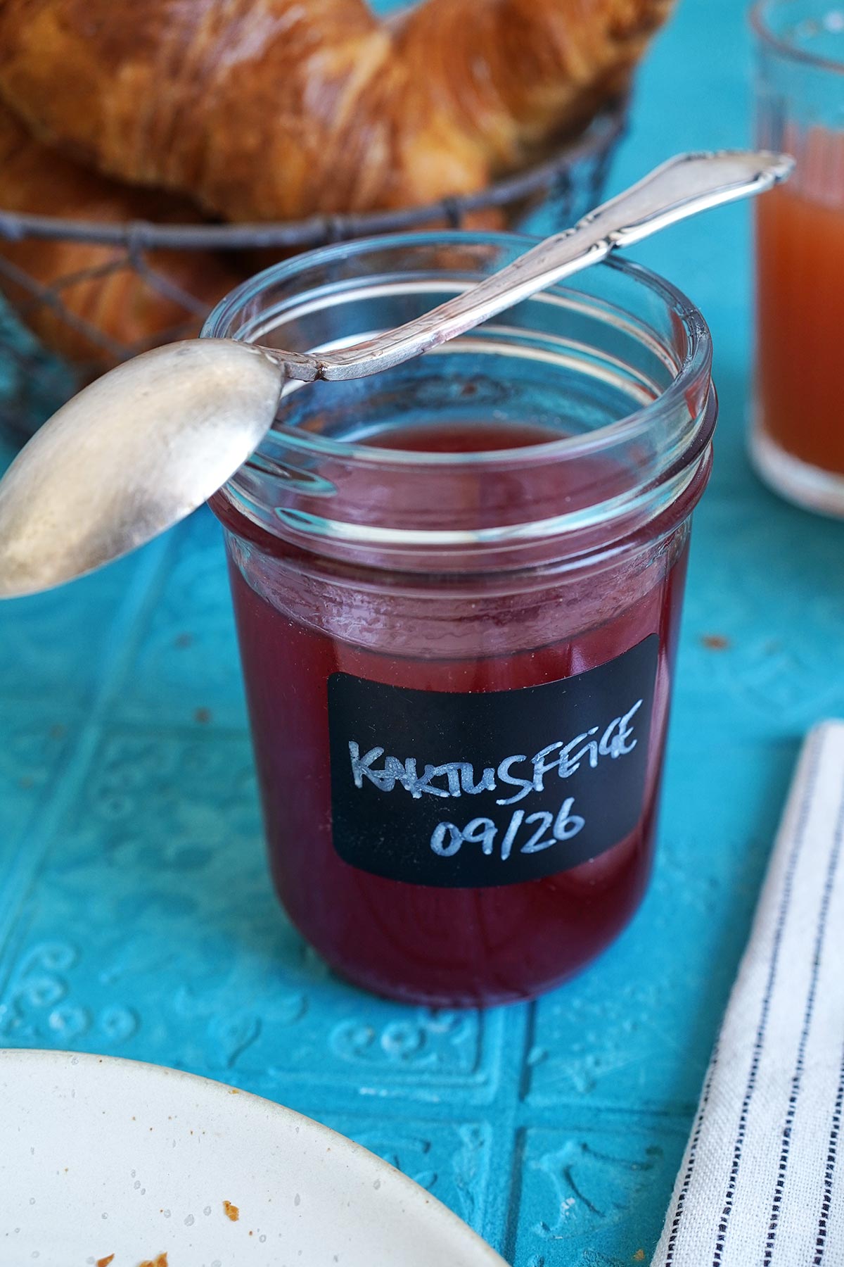 Homemade Prickly Pear Jam | Bake to the roots