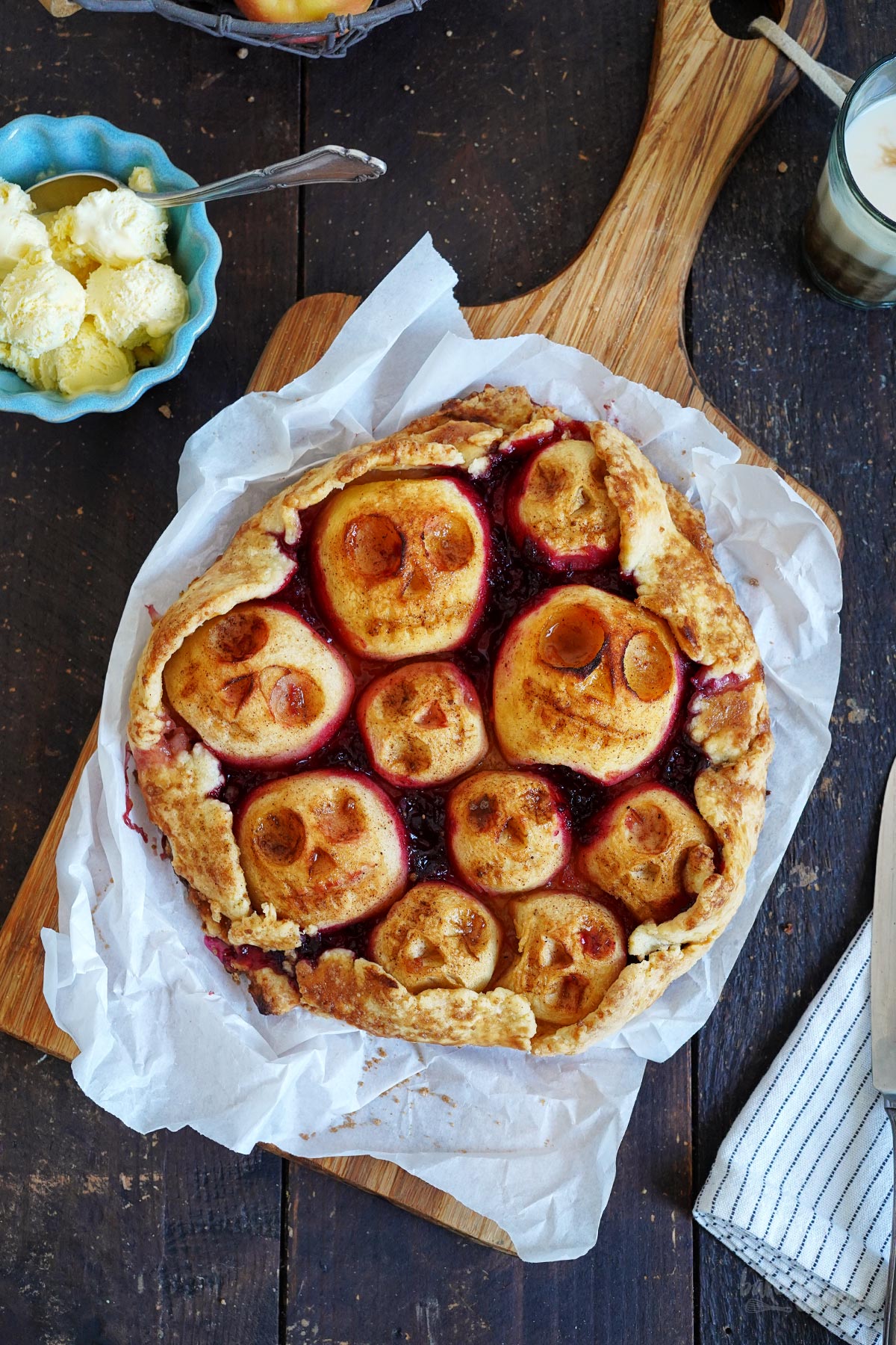 Halloween Apple Galette | Bake to the roots