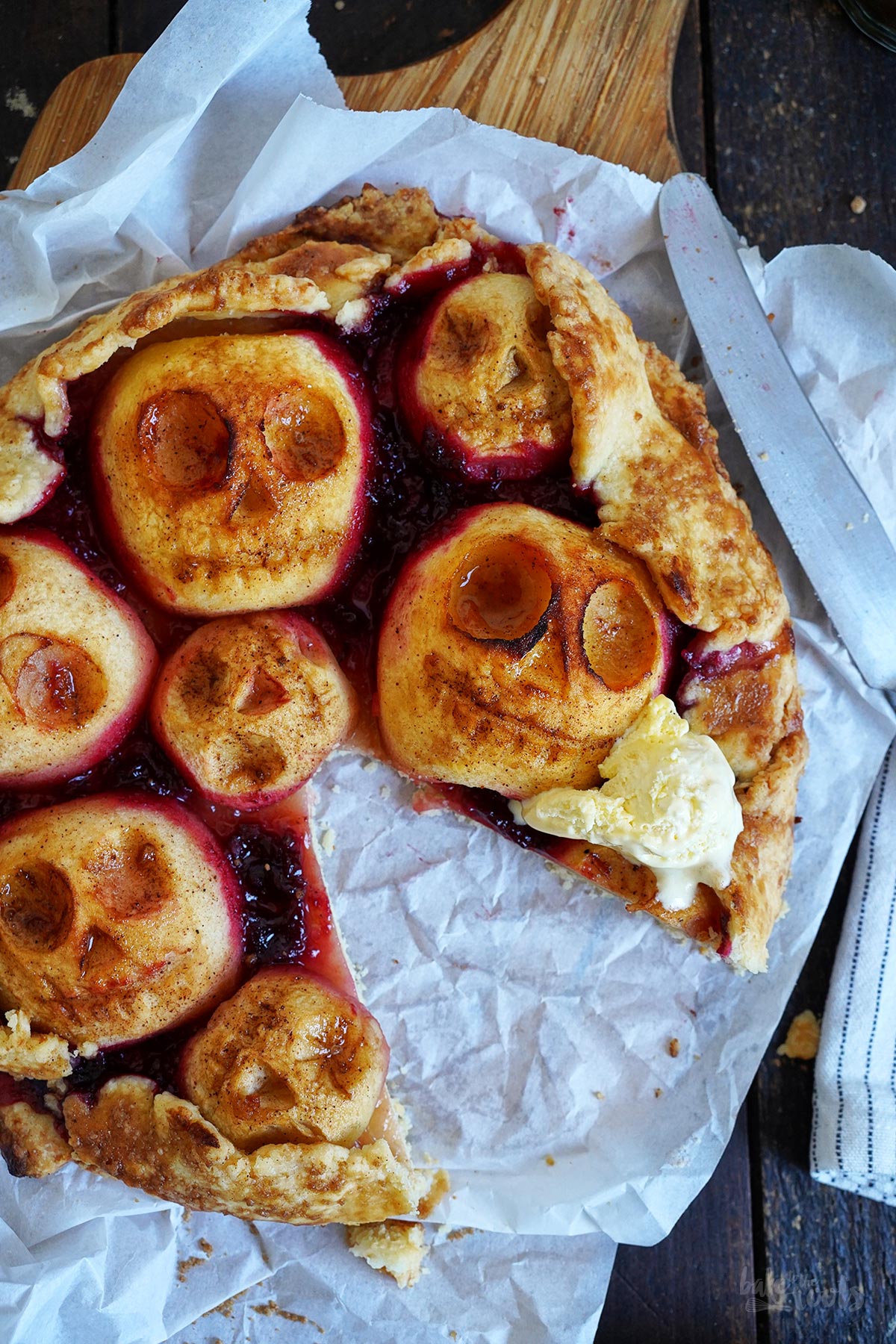 Halloween Apple Galette | Bake to the roots