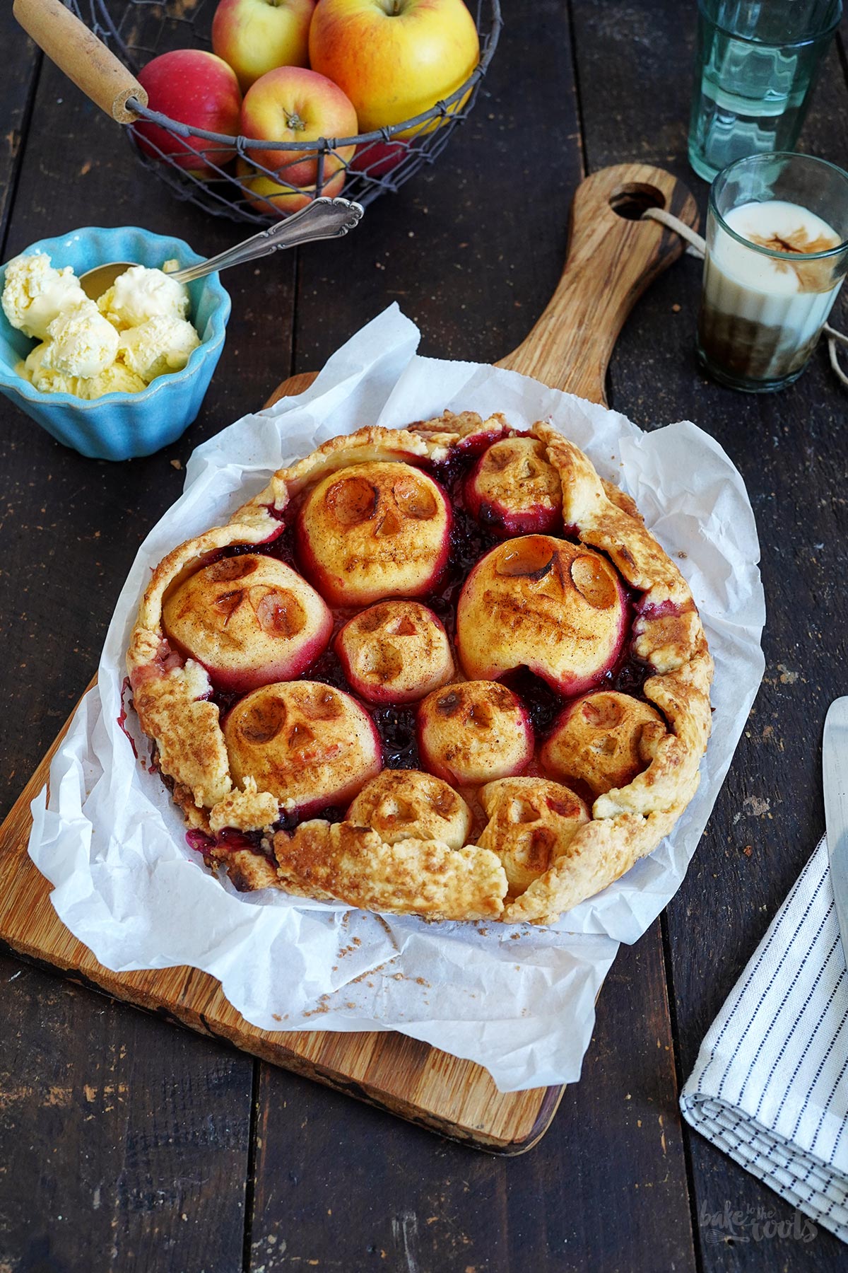 Halloween Apple Galette | Bake to the roots