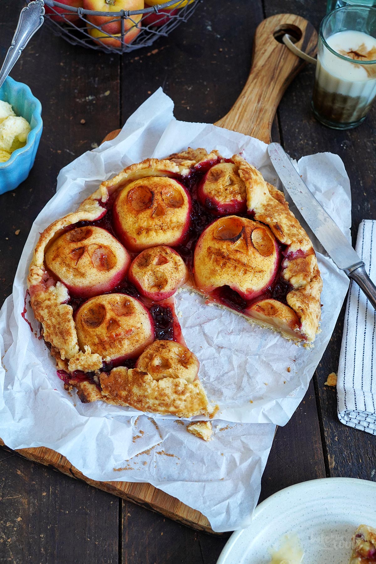 Halloween Apple Galette | Bake to the roots