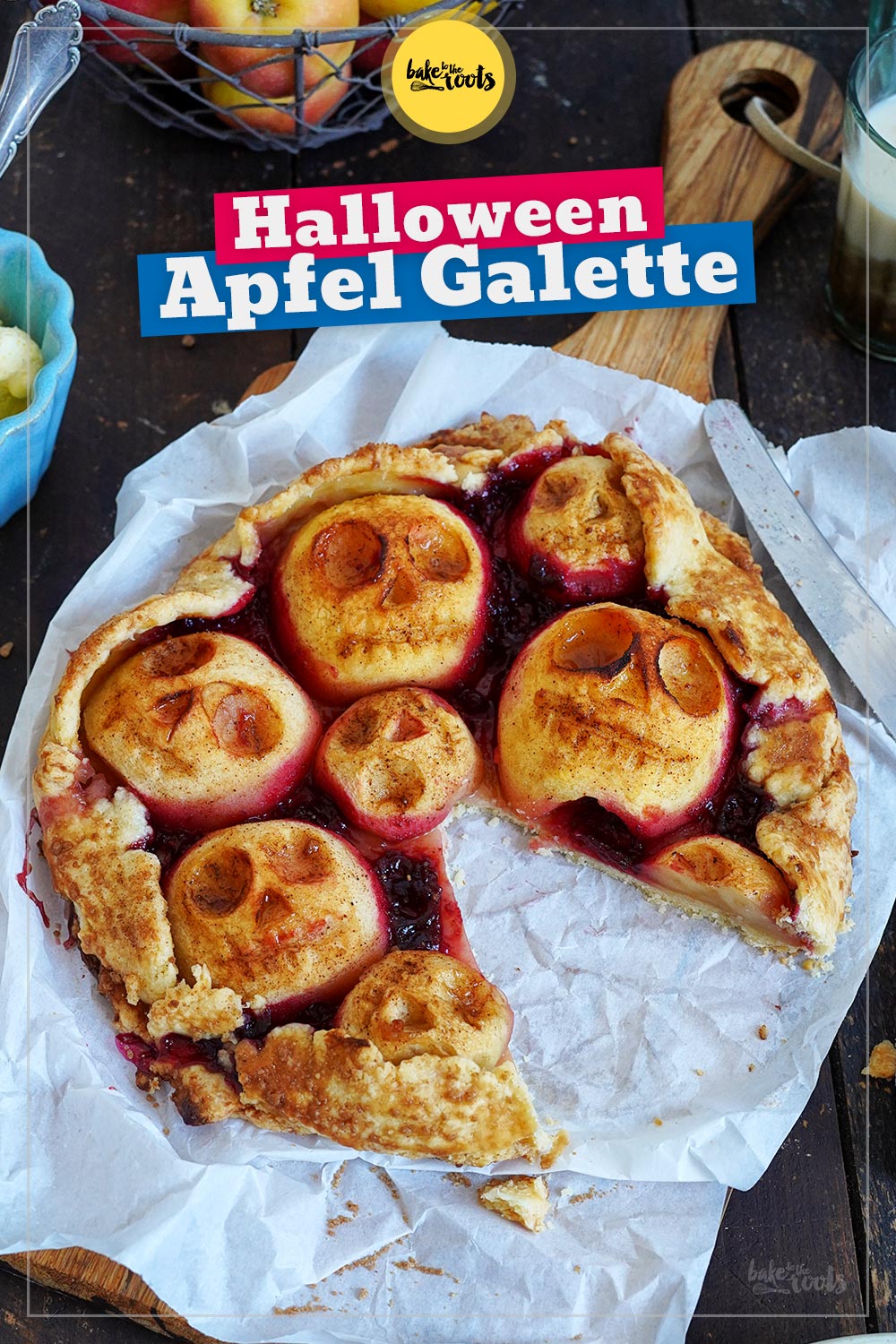Halloween Apfel Galette | Bake to the roots