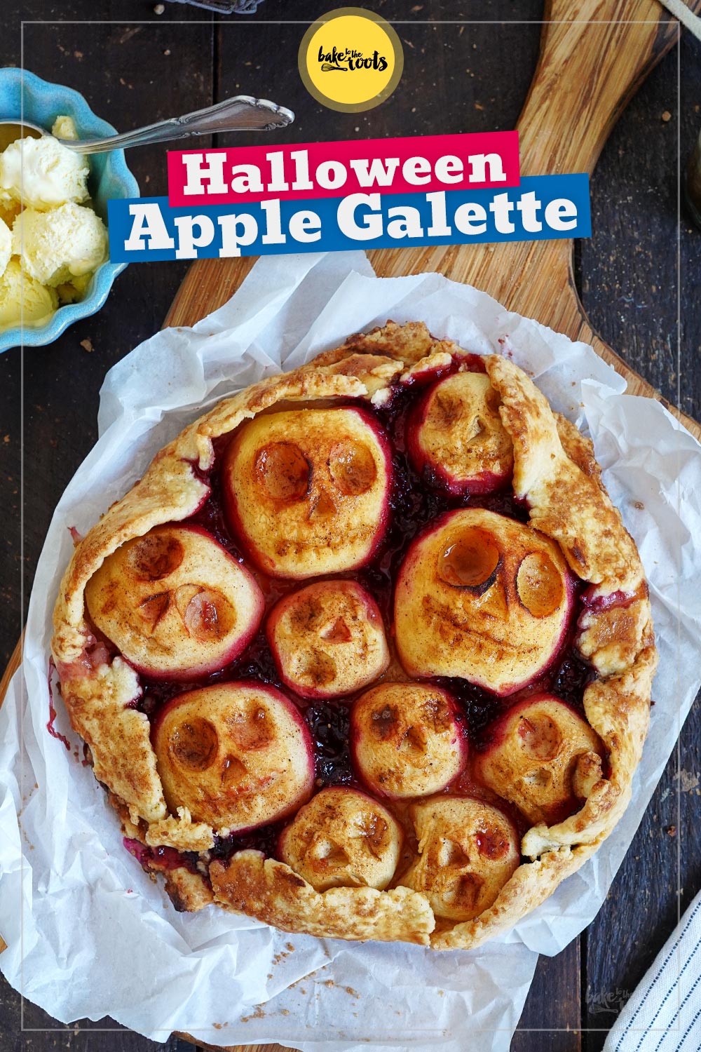 Halloween Apple Galette | Bake to the roots
