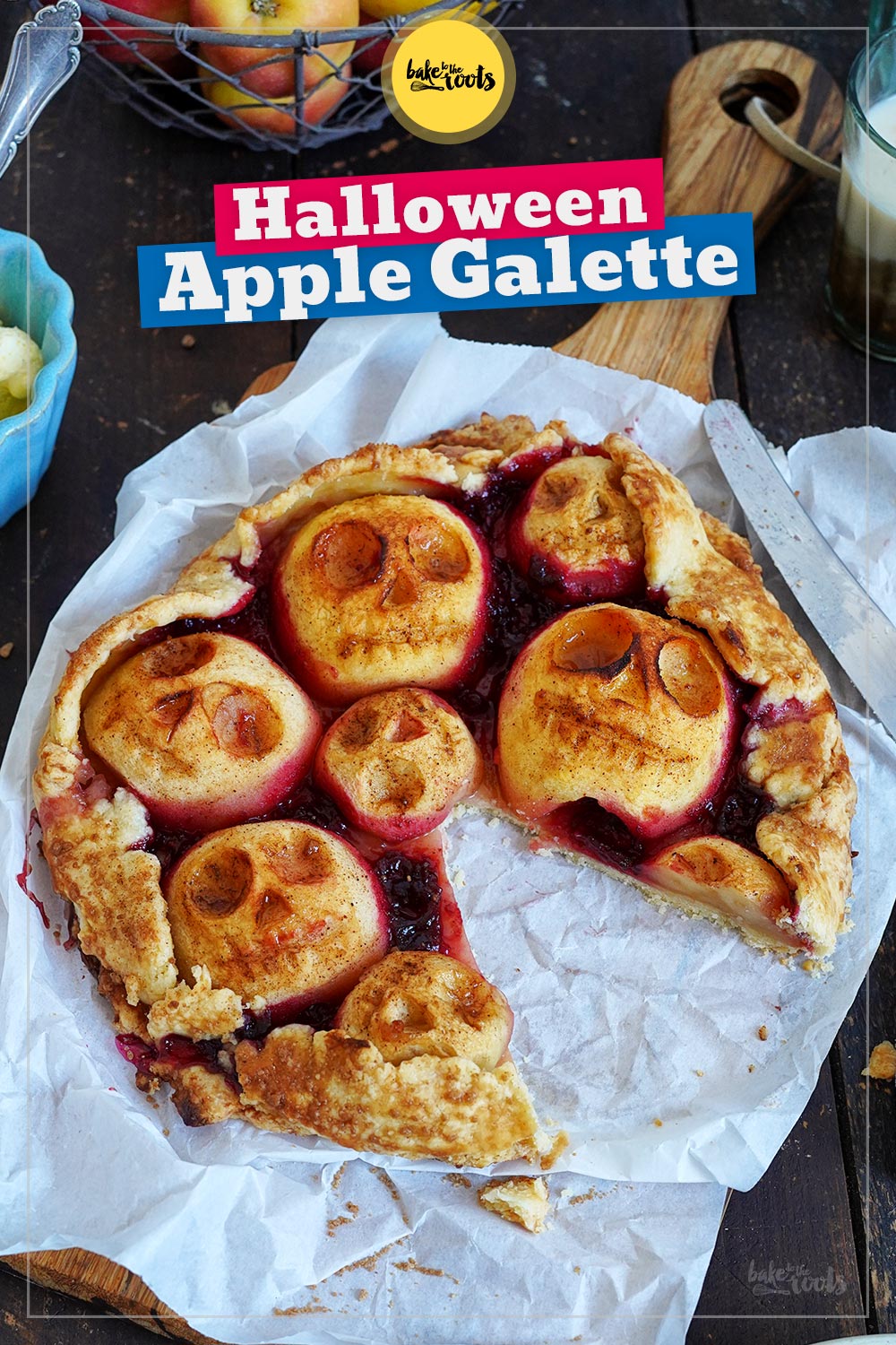 Halloween Apple Galette | Bake to the roots
