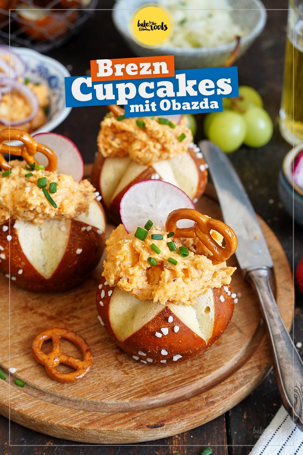 Brezn Cupcakes mit Obazda | Bake to the roots
